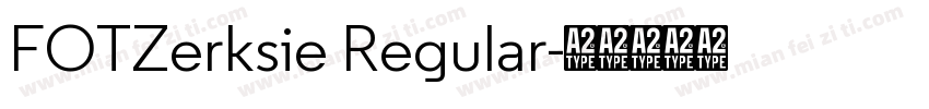 FOTZerksie Regular字体转换
